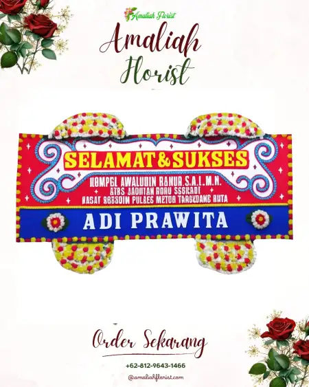 Papan Bunga Ucapan Selamat Lobang